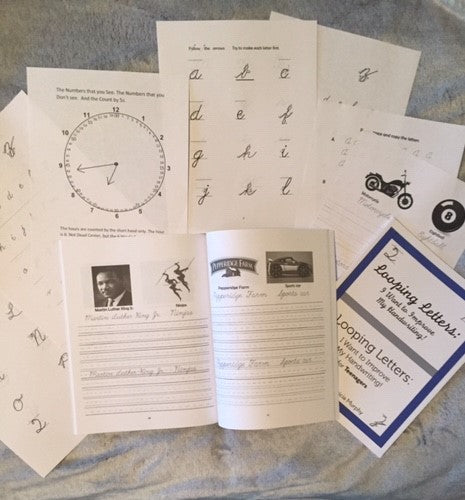Looping Letters New! Cursive writing practice for Teenagers!